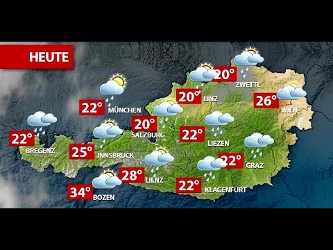 Aktuelle Wetterprognose für Dienstag (14.08.2018)