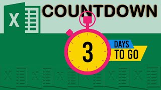 Countdown Remaining Days to an Event in Excel using DATE & TIME Functions.