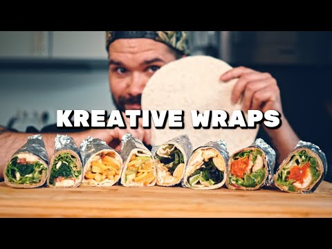 DAS KÖNNTE ICH JEDEN TAG ESSEN !! 🌯 Wraps - unter 10 min gemacht, gesund & lecker