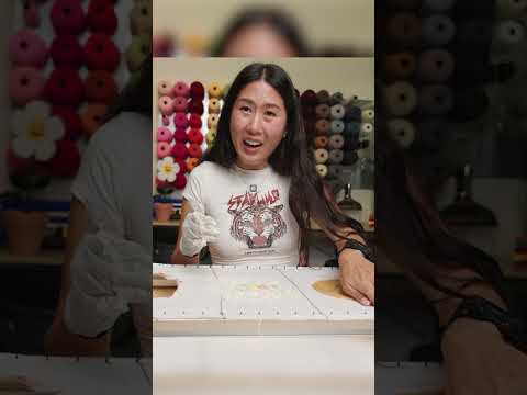 Gluing a Rug with Funfetti Frosting