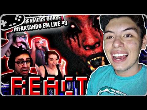 REACT - STREAMERS QUE QUASE INFARTARAM JOGANDO JOGOS DE TERROR - SUSTOS ENGRAÇADOS #03