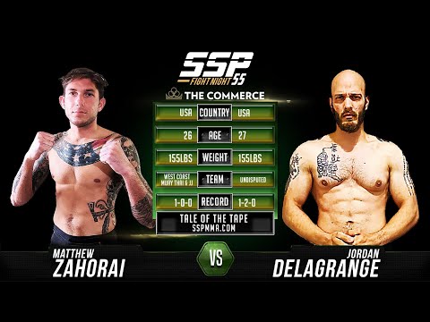 Matthew Zahorai vs Jordan Delagrange - SSP 55