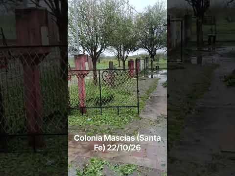 ⚠️🌧️Fuerte temporal con voladura de techos en Colonia Mascias (Santa Fe) 22/10/26