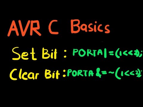 AVR C Basics Part1: Setting and clearing bits