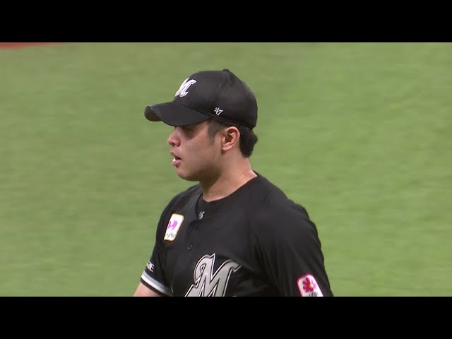 【8回裏】最後は見逃し三振!! マリーンズ・種市篤暉 8回2失点11奪三振の好投をみせる!! 2025年8月13日 北海道日本ハムファイターズ 対 千葉ロッテマリーンズ