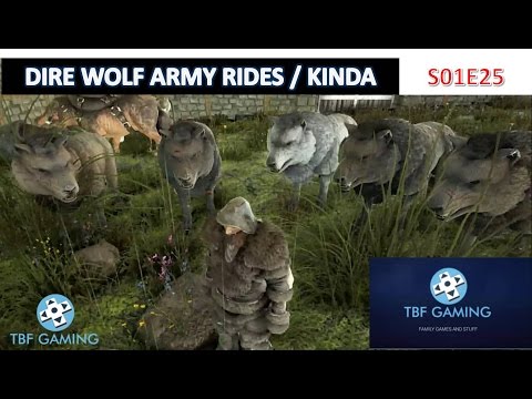 Dire Wolf Army Rides, sort of... Ark Survival Evolved E25 Xbox One