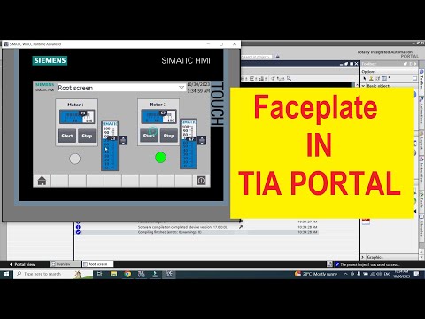 create FacePlate in TIA Portal #hmi #plc