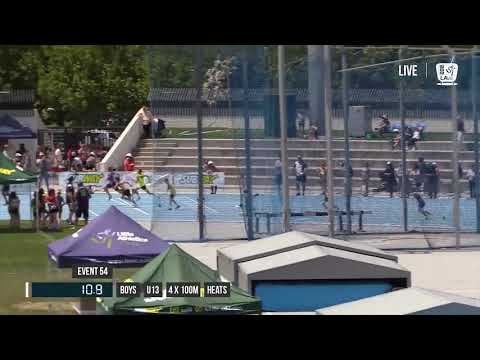 BOYS U13 4X100M HEAT 2 - 2017 SUBWAY STATE RELAY CHAMPIONSHIPS // LAVicTV