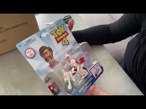 Disney Pixar Toy Story 4 Pull N Go Duke Caboom With Motorcycle | Toy Unboxing | 64473 | 064442644734