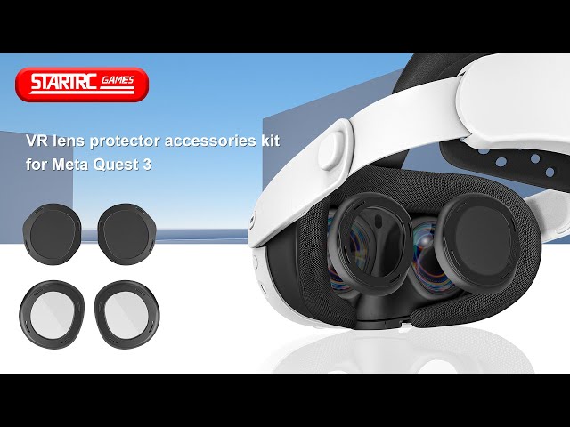 Vídeo relacionado con Gafas de protección compatibles con Quest 3 VR accesorios de protección de lente anillo antiarañazos para proteger la lente de los auriculares y gafas de miopía de arañazos Marco de lente de repuesto
