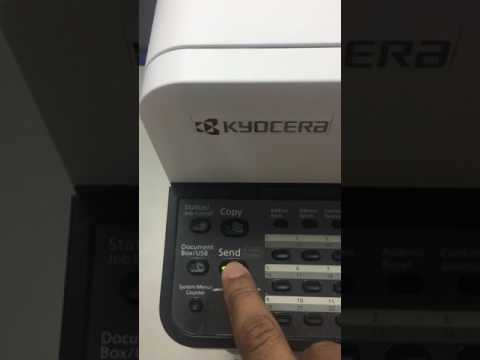 How to scan in share folder Kyocera Printer