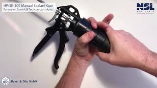 How to load cartridges in Beyer & Otto aviation sealant applicator guns