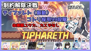 【ブルアカ】制約解除決戦 ティファレト 振動 99段階 コトリ採用 体操服ユウカなし ※TLなし【ブルーアーカイブ】