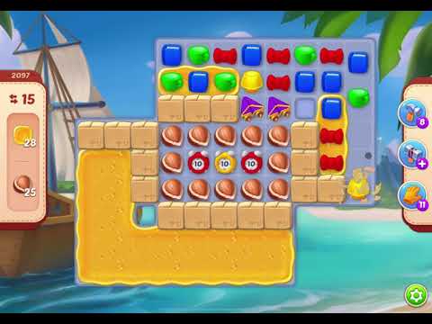 HomeScapes Level 2097 no boosters (17 moves)