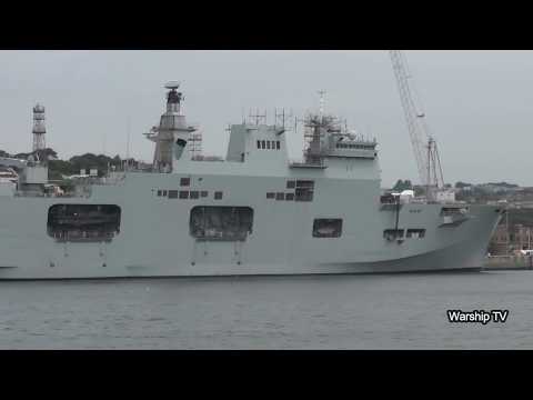 PHM ATLANTICO A140 (EX HMS OCEAN) AT DEVONPORT NAVAL BASE - 10th June 2018