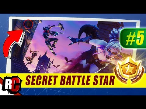 Secret Battle Star Location WEEK 5 Fortnite | Season 6 Hunting Party (Secret Battle Stars/Banners)