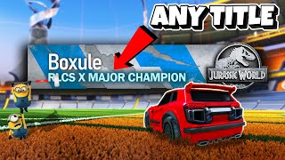 How to get CUSTOM BANNERS in Rocket League | RLCS X MAJOR CHAMPIONSHIP TITLE?!?!