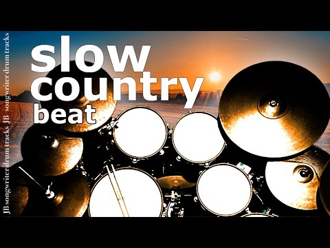Slow Country Rock Drum Beat 80 BPM 🥁 JB Drum Backing Track #118