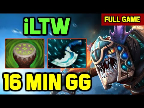 iLTW Nonstop GANK Aggressive Slark gameplay QUICK END Game
