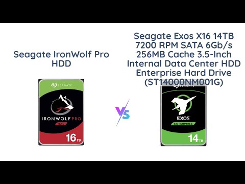Seagate IronWolf Pro 16TB vs Exos X16 14TB – Which NAS Drive is Better?
