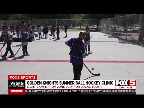 Golden Knights host summer ball hockey clinic