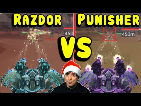 OLD VS NEW! Detailed Test: Punisher Vs Razdor - War Robots Gameplay WR