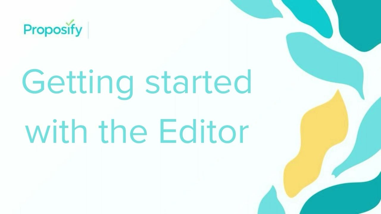 The Editor - Proposify Product Feature