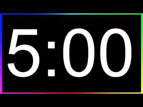 Minuteur 5min ALARME🚨/ Compte à Rebours 5 Minutes /Minuterie 5 Minutes/Décompte 5min