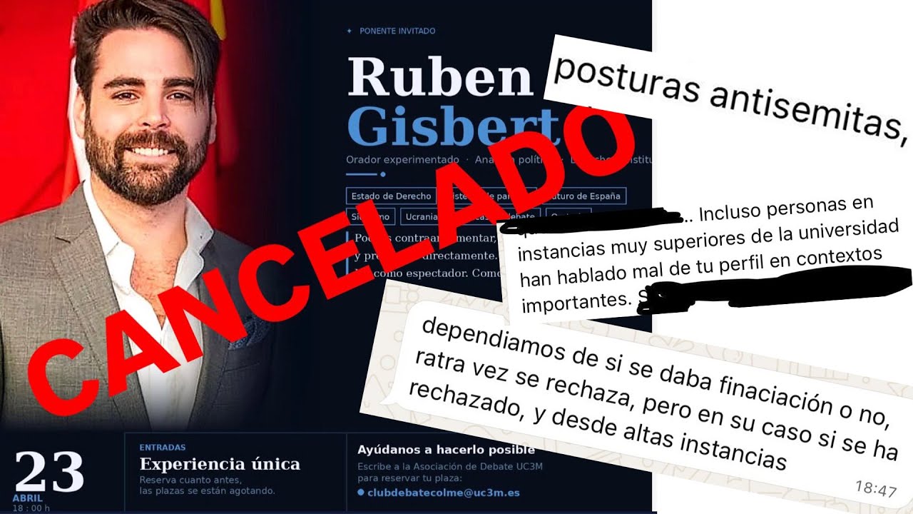 CANCELADA MI CONFERENCIA en  la UNIVERSIDAD CARLOS III de MADRID por "ALTAS INSTANCIAS"