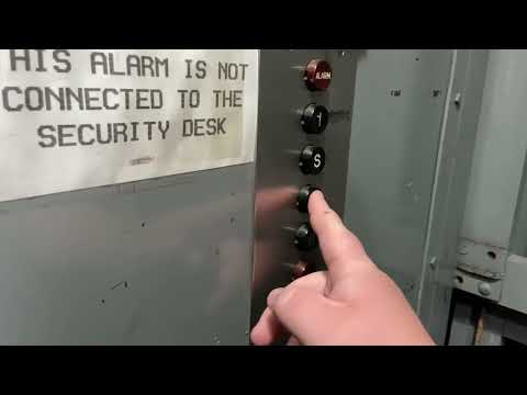 1967 Otis Bottom Drive Traction Freight Elevator at the Royal BC Museum, Victoria BC.