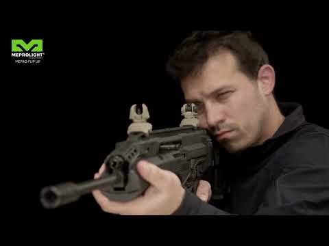 Meprolight Self-Illuminated Flip Backup Sights with tritium - FUBS \u0026 FRBS