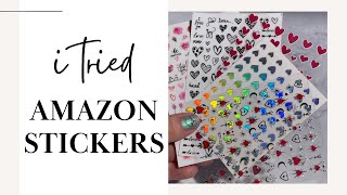 Reviewing 5 Amazon Heart Sticker Items! 💖 (One Behaved Weird  👀)