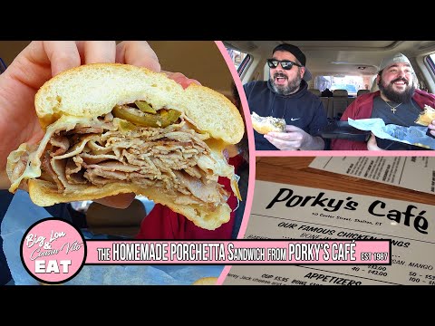 HIDDEN GEM! PORKY'S CAFE and their PORCHETTA SANDWICH! #foodreview