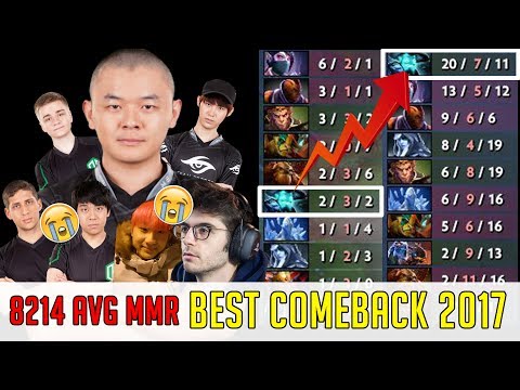 Best Comeback of 2017‼️ | Crazy 8214 Average MMR | Storm Spirit Midone ft.OG team Febby MP - Dota 2
