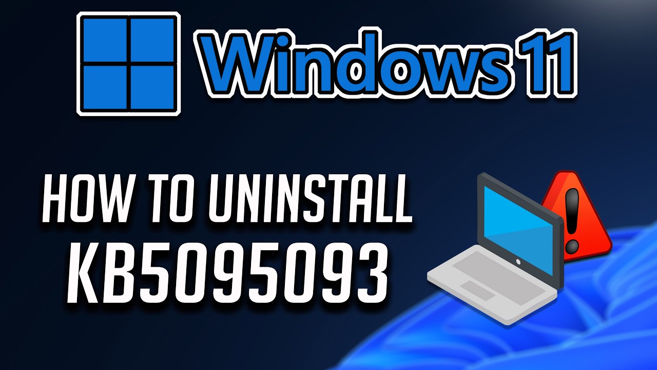 How To Uninstall KB5095093 Update on Windows 11