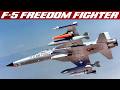 F 5 Freedom Fighter Jet Northrop Supersonic Light Warbird Upscaled Footage