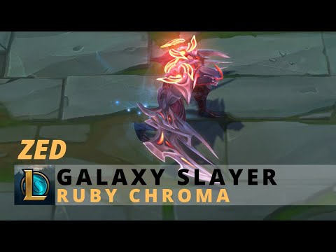 Galaxy Slayer Zed Ruby Chroma - League Of Legends