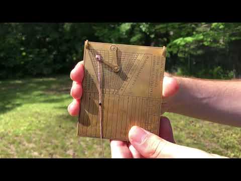 Regiomontanus Universal Altitude Dial outdoor demo | BC Gnomonics