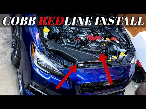 Installing the NEW Cobb Redline Carbon Fiber Intake and Alternator Cover on my STI