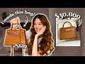 making a Hermès Kelly Bag at home - DIY Leather Bag
