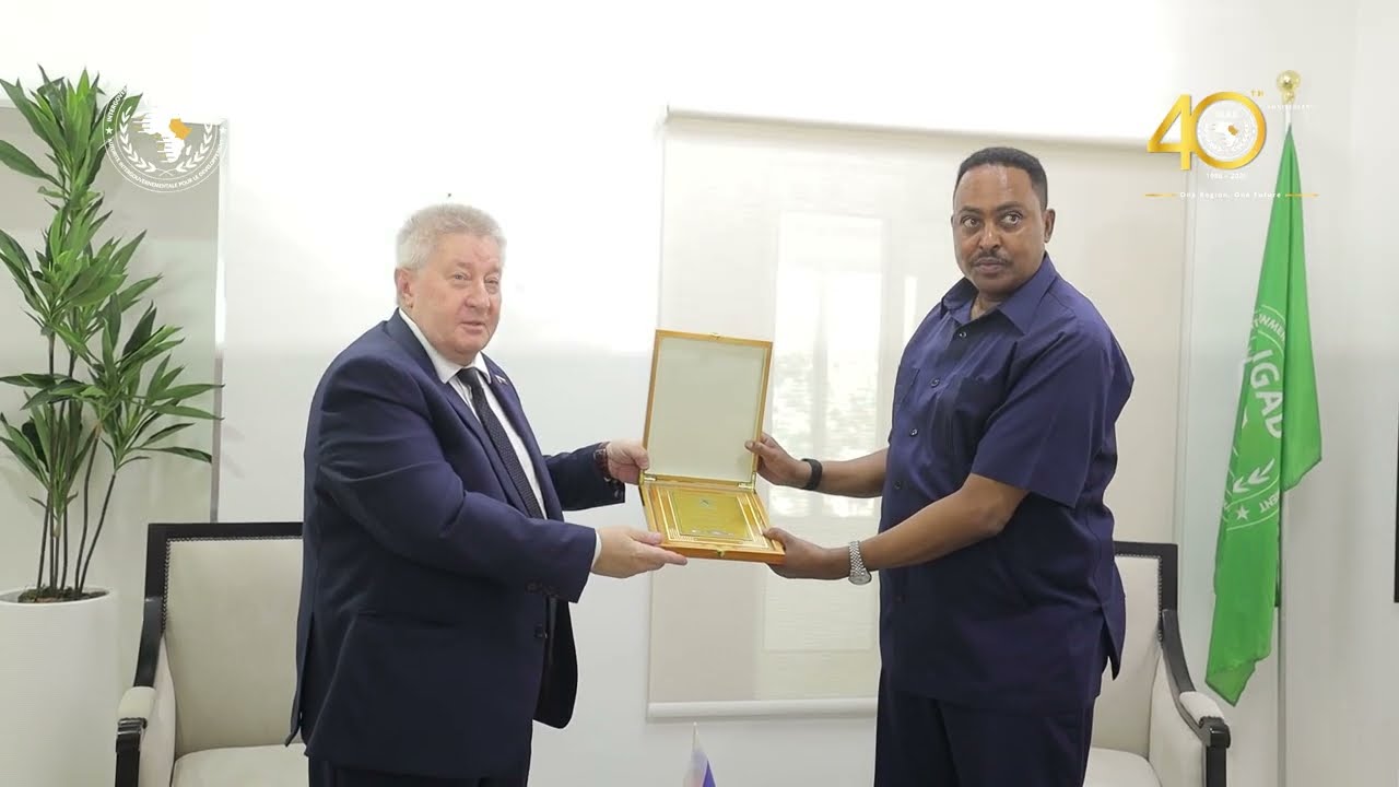 IGAD Executive Secretary bids Farewell to the Russian Ambassador