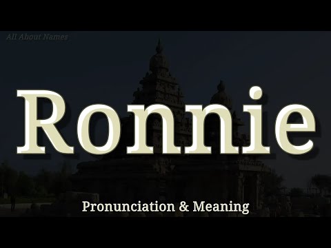 Ronnie - Pronunciation and Meaning