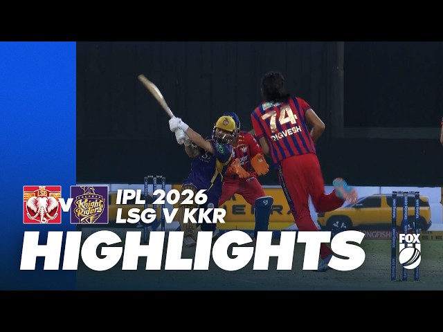 Lucknow Super Giants v Kolkata Knight Riders I Match Highlights I Game 38 IPL 2026 I Fox Cricket