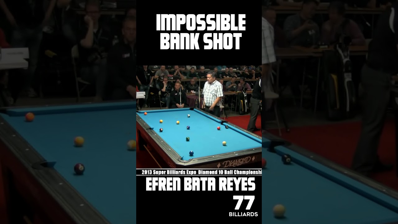 Impossible Bank Shot by the Great Efren Bata Reyes