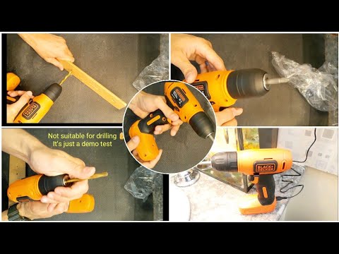 Black+Decker 7.2v Cordless Drill Driver For DIY Home Projects / Unboxing And Testing