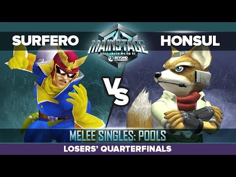 Surfero vs Honsul - Losers' Quarterfinals: Melee Singles Pools - Mainstage | Captain Falcon vs Fox