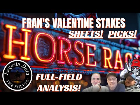 Horse Racing Picks from Santa Anita – Fran’s Valentine Stakes!