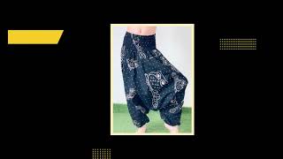 KD0207 Kids Harem Pants Unisex Low Crotch Yoga Trousers,