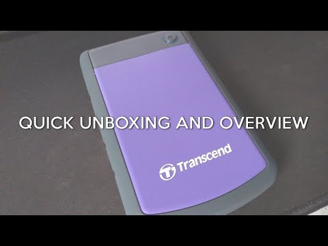 Transcend StoreJet 25H3 1TB External Shockproof Hard Drive | Quick Unboxing and Overview