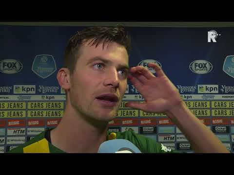 Erik Falkenburg (ADO) na de 1-0 winst tegen zijn oude club Sparta